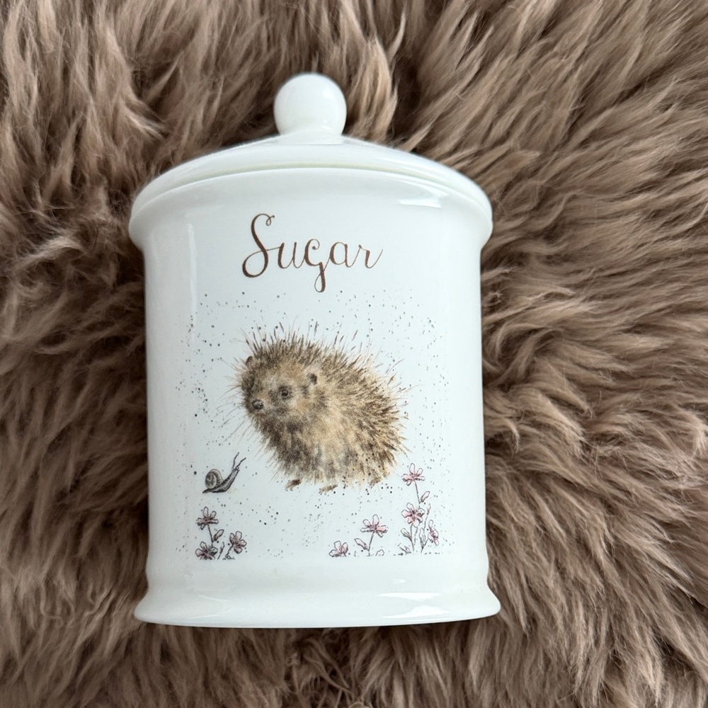 Wrendale Sugar Jar with Hedgehog Design